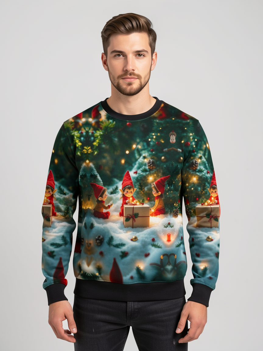 Unique Print Casual Male Autumn Wear Durable & Comfortable Hooded Sweatshirt for Every Occasion - view 3