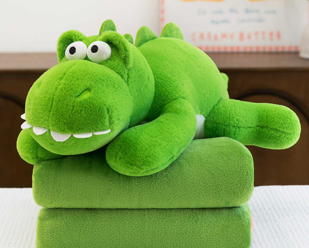Dog-shaped throw blanket for babies - soft plush toy for children's nap time, dog-shaped pillow for lying down S261013