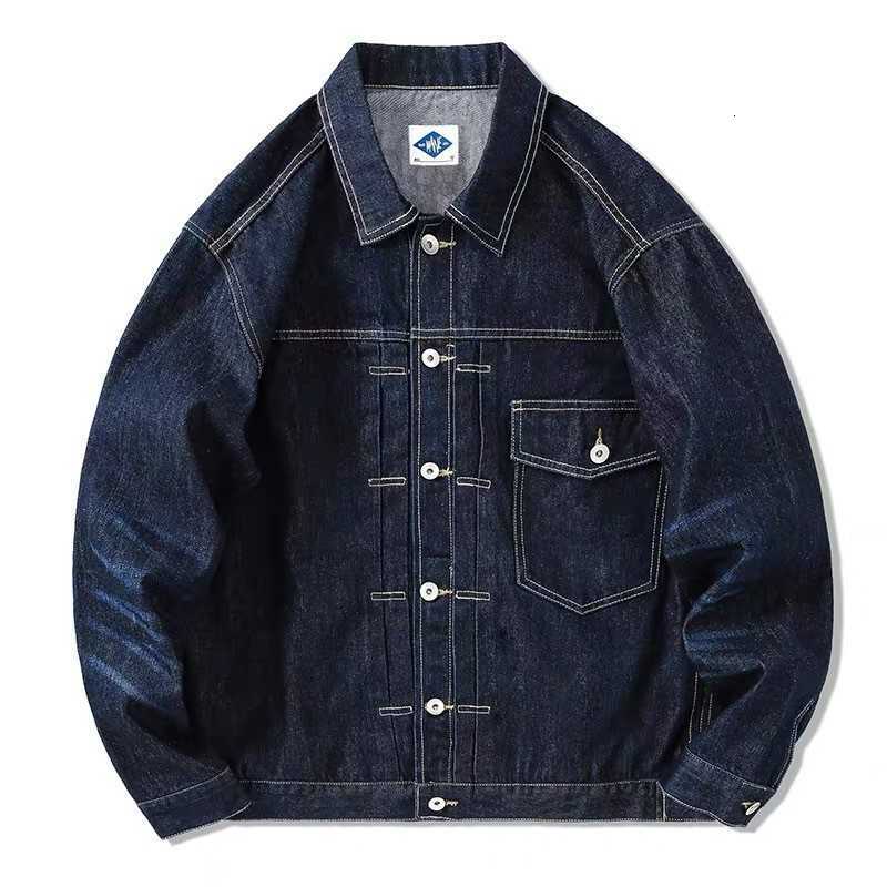 Men's Black Denim Jacket, 2025 Trendy Hong Kong Style Workwear Coat, American Vintage Outwear for Spring, Autumn & Winter L260807 - view 5
