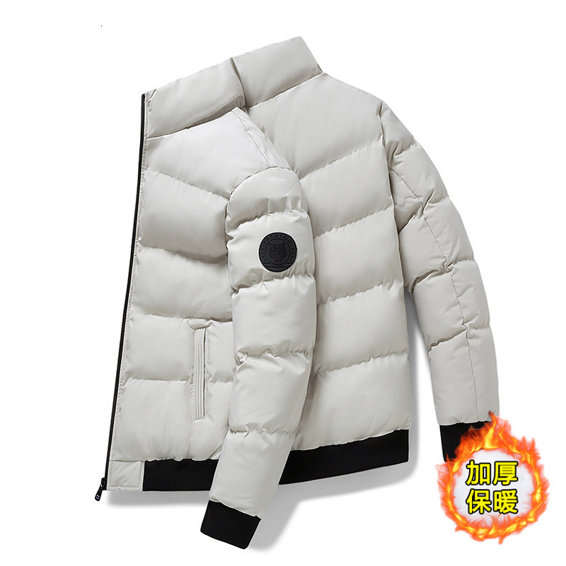 Men's downfilled padded jacket thickened for warmth plussize suitable autumn and winter men's clothing couple's outerwear 251129 - view 4