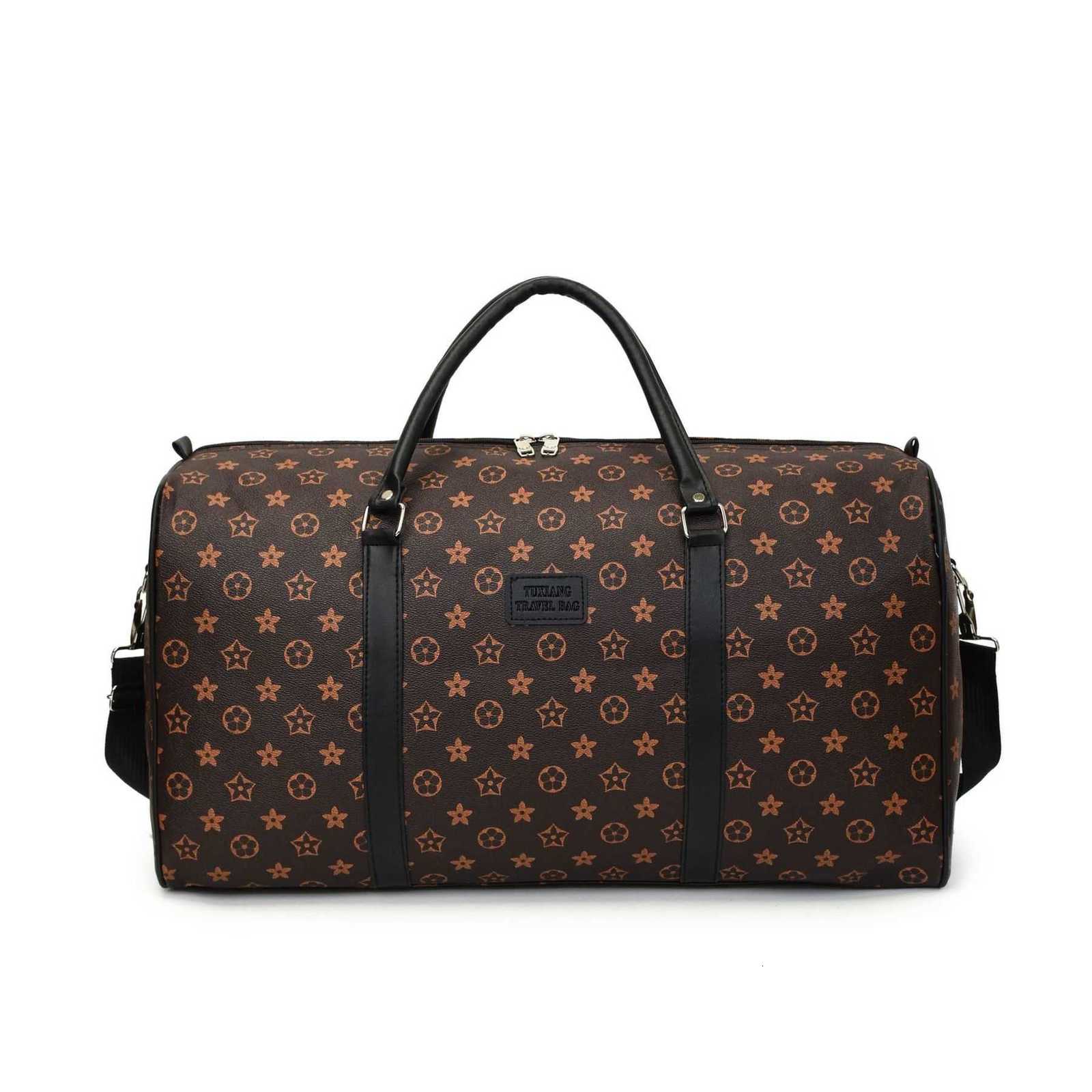 Reversible old-style short-distance travel bag, fashionable leather handbag for storage, travel bag with large capacity and separate compartments H261 - view 7