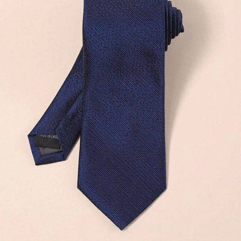 navy blue series tie for men highend niche design commuting suit accessory wedding groom groomsmen group - view 7