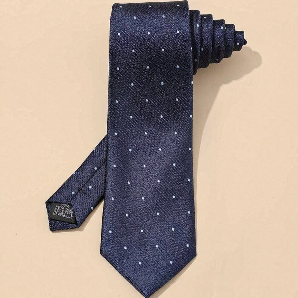 navy blue series tie for men highend niche design commuting suit accessory wedding groom groomsmen group - view 8