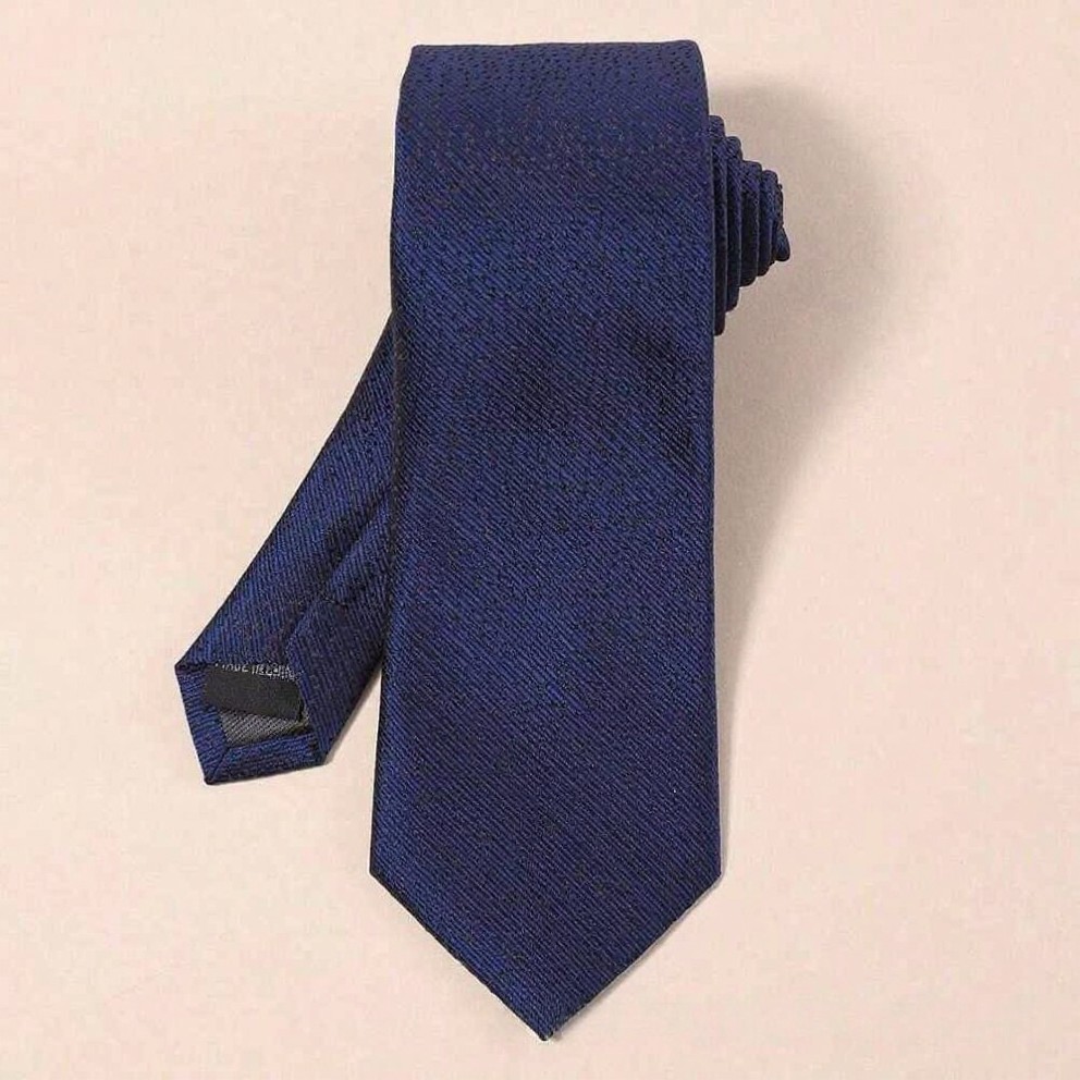 navy blue series tie for men highend niche design commuting suit accessory wedding groom groomsmen group - view 5