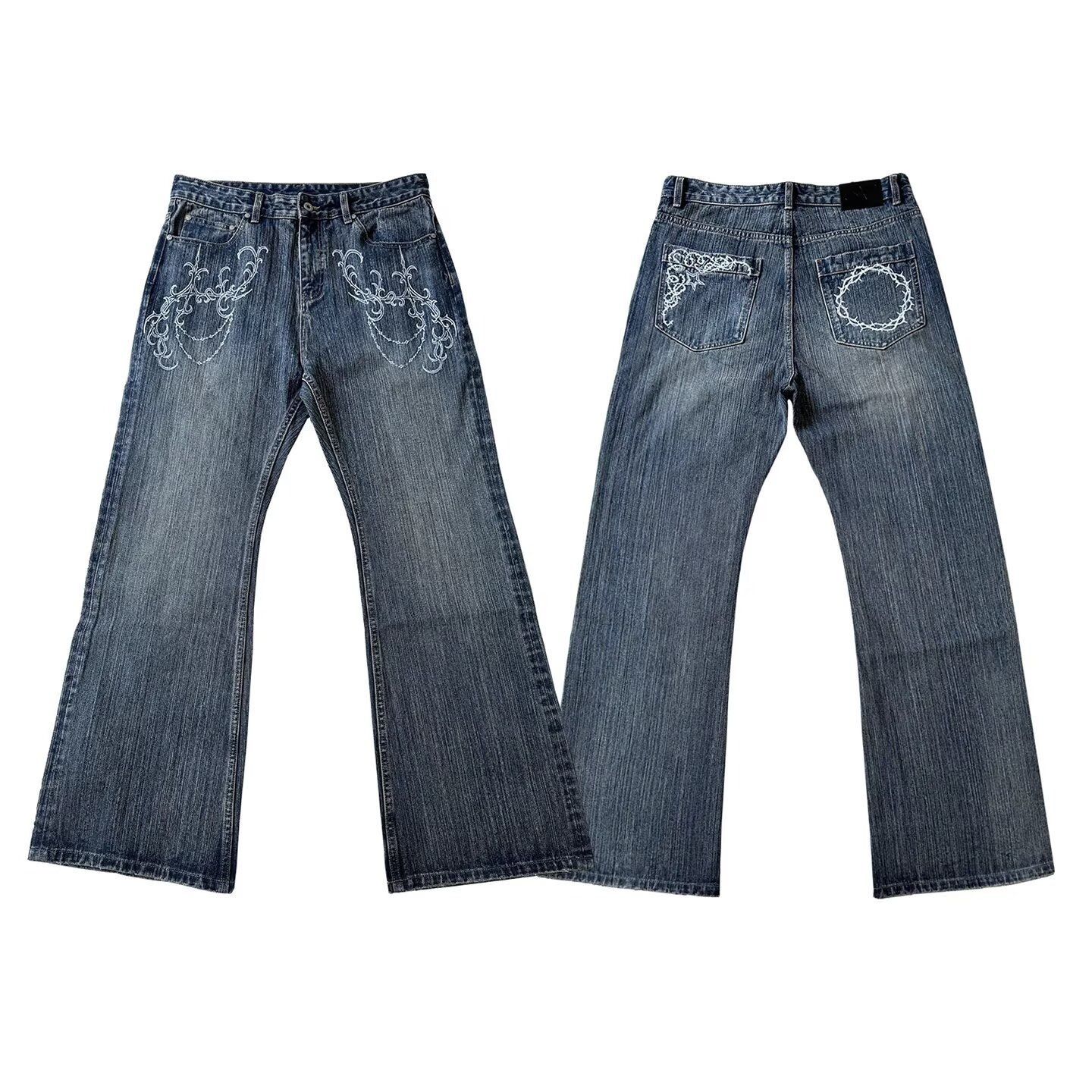 American-style washed boyfriend wide-leg jeans 2026 autumn collection loose-fitting slimming casual floor-length pants 260626 - view 6