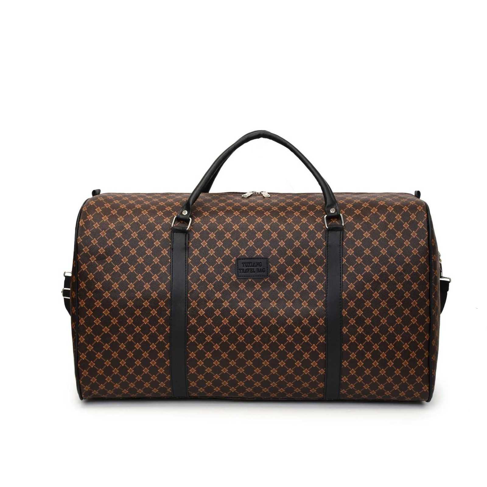 Reversible old-style short-distance travel bag, fashionable leather handbag for storage, travel bag with large capacity and separate compartments H261 - view 6