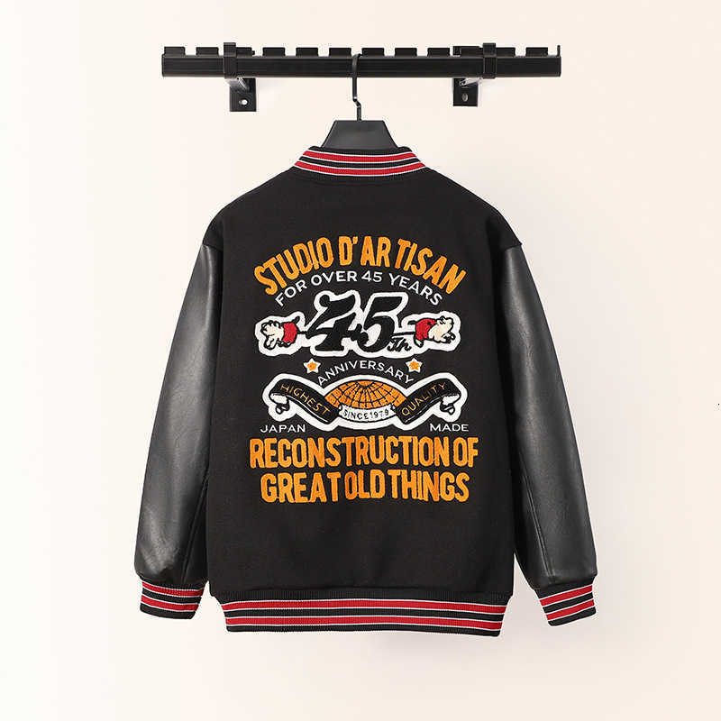 Varsity Jacket Men PU Embroidery Leather Sleeves Oversized Bomber Jackets Women Baseball Coats Streetwear Men Clothing N260905 - view 9
