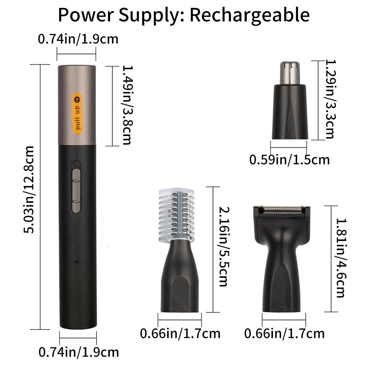 Nose Hair Trimmer Electric Nose Trimmer Men Shaver Razor Women Epilator Cutter Waterproof 241227 - view 3
