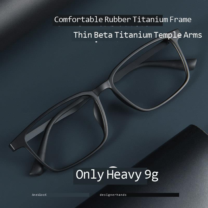 Men's prescription eyeglasses available online featuring ultra-lightweight full-frame designs suitable for larger faces with trendy black frames2 - view 3