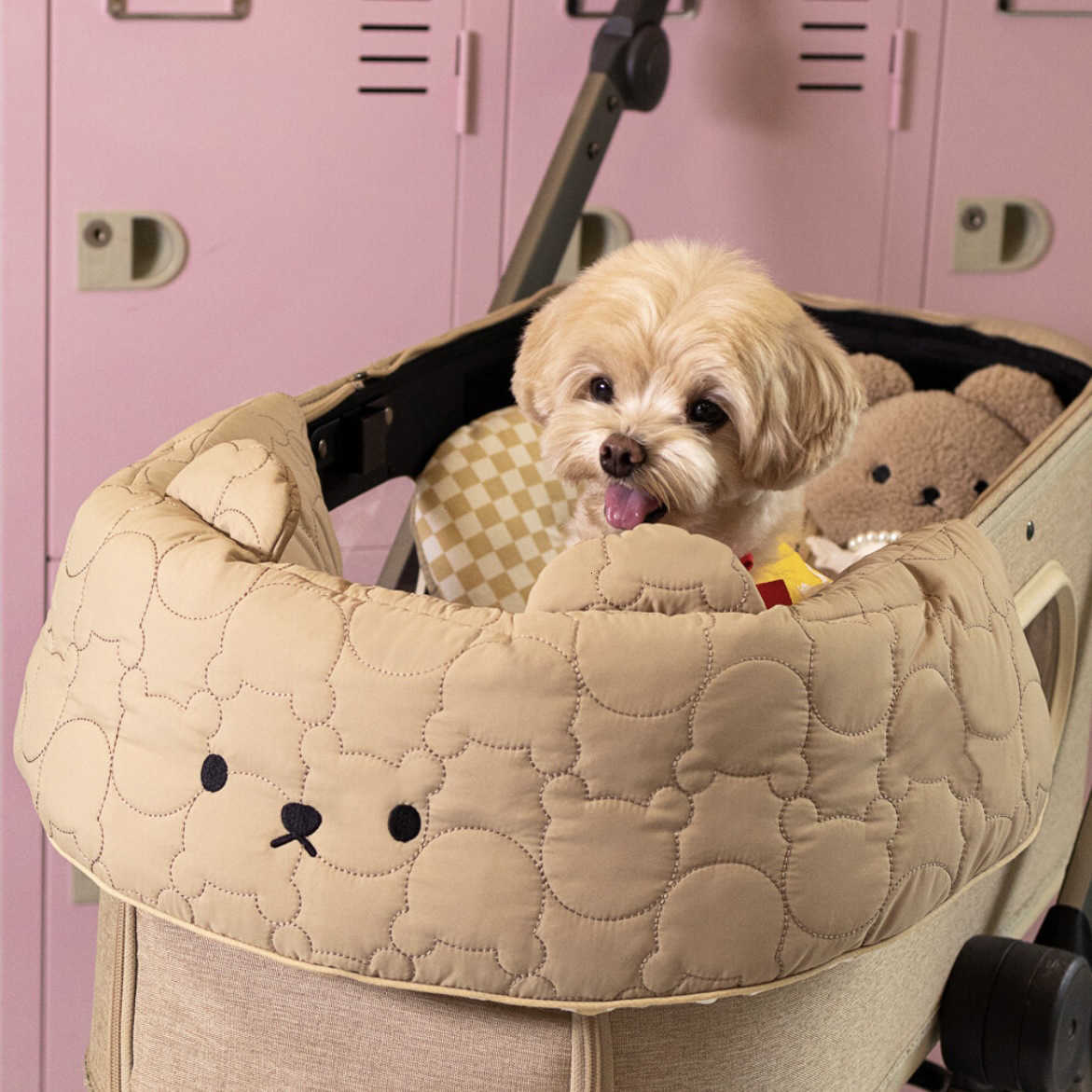 Soft Pet Dog Stroller Super Cover Cozy Front Cover Keep Out Dirt-For Pet Stroller Soft Cotton Stroller Accessories With Bunny On N260808 - view 3