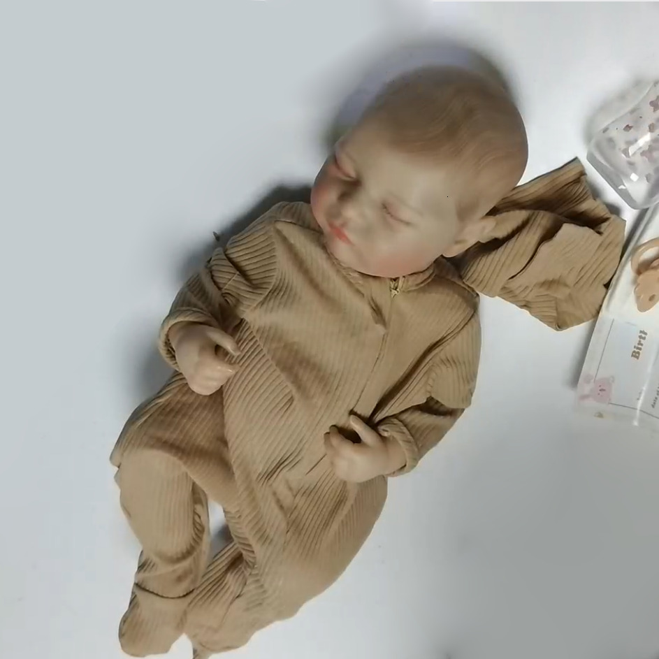 3D-Painting Skin with Visible Veins 50CM Soft Asleep Laura Silicone Reborn Baby Doll Toy Girl 20Inch Looks Real XJ250730 - view 3