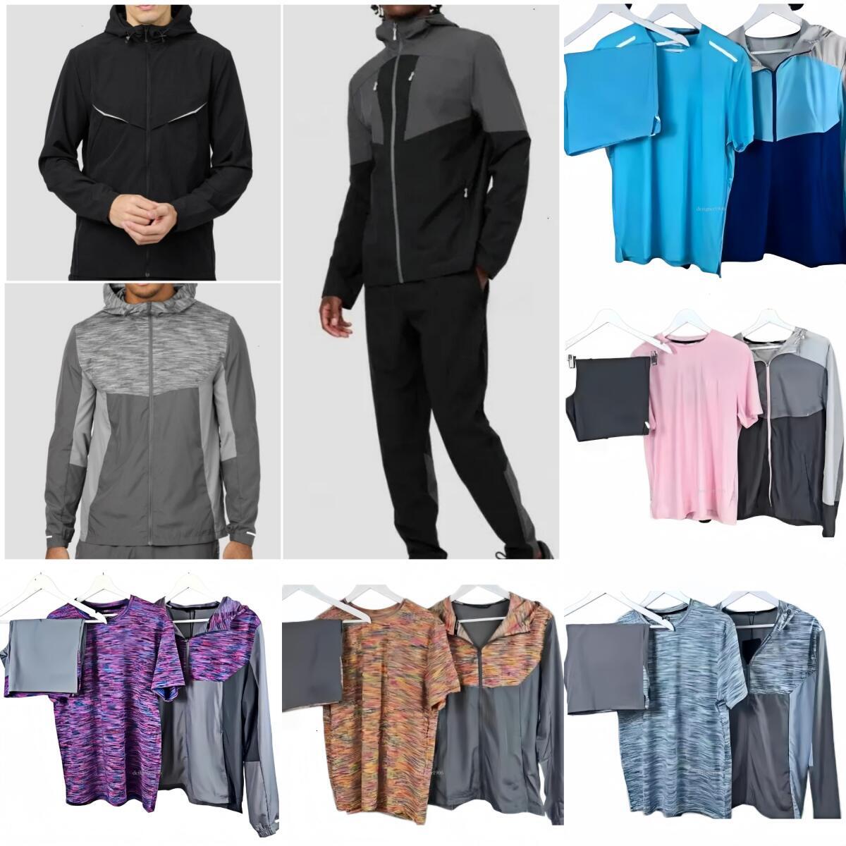 AAA+ 3 Piece technical Windbreaker Tracksuit Set Members Candy ensemble homme running pantalon sports jogging suits quick dry sportswear kid Set
