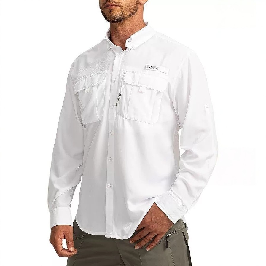 2026 Men's Outdoor LongSleeve Sun Protection Shirt Workwear Style Breathable QuickDrying Casual Solid Color TurnDown Collar Apparel 260127 - view 4