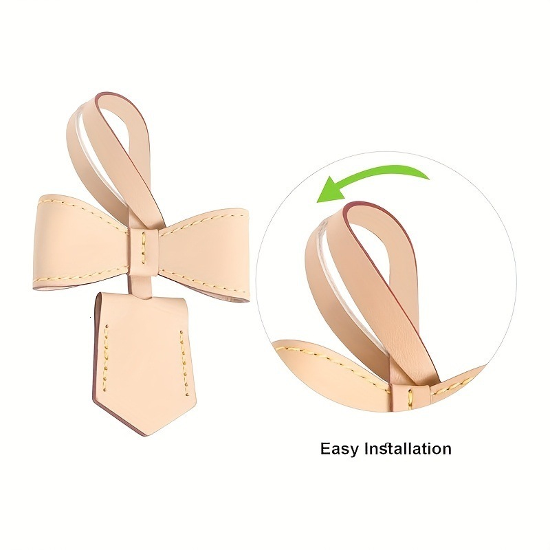 Bow leather charm for carryall women bag fashion durable exquisite workmanship bag decoration bag accessories 260728 - view 3