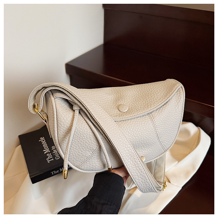 Brown Fashion Retro Leather Womens Shoulder Bag Girls Crossbody Pillow Bag Double Large Capacity Ladies Handbag 250121 - view 5