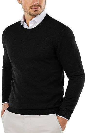 Mens Crew Neck Pullover Sweaters Long Sleeve Lightweight Knit Sweaters Outdoor Solid Color Oversize Dress Streetwear Man 250915 - view 9