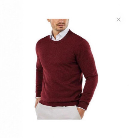 Mens Crew Neck Pullover Sweaters Long Sleeve Lightweight Knit Sweaters Outdoor Solid Color Oversize Dress Streetwear Man 250915 - view 6
