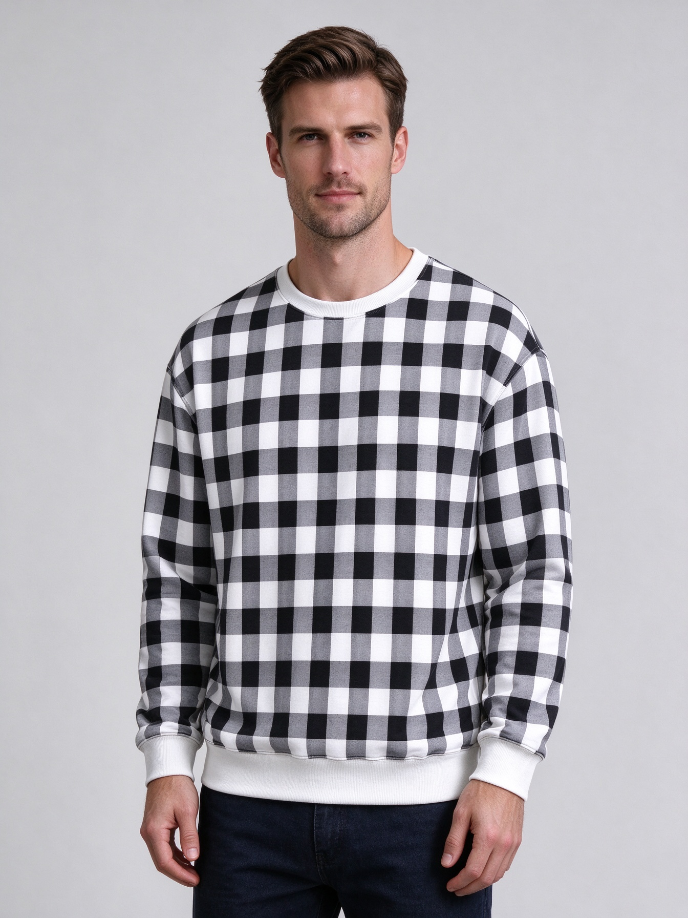 Men's Crew-Neck Sweatshirts, Stylish Casual Tops with Unique Prints - view 9