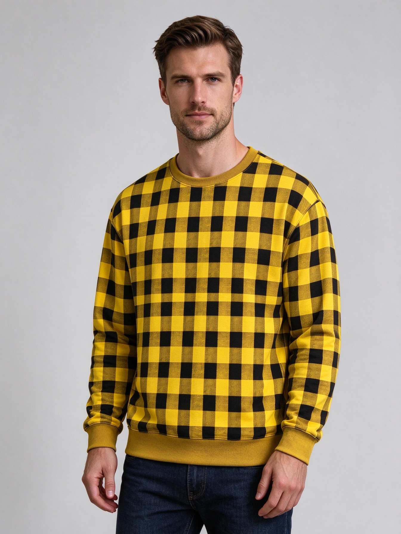 Men's Crew-Neck Sweatshirts, Stylish Casual Tops with Unique Prints - view 8