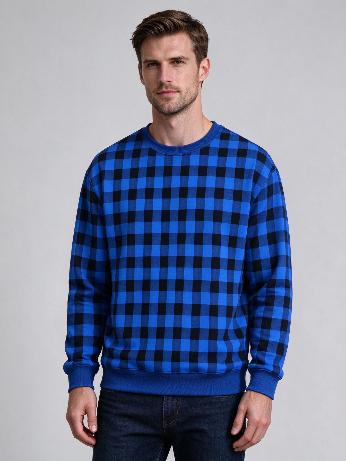 Men's Crew-Neck Sweatshirts, Stylish Casual Tops with Unique Prints