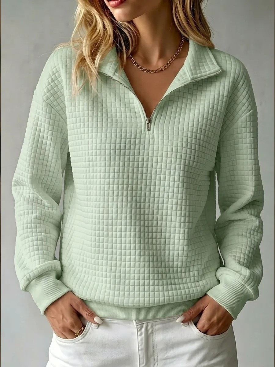 Womens Style Small Style Lapel Button Top Hoodie for Women 250109 - view 6