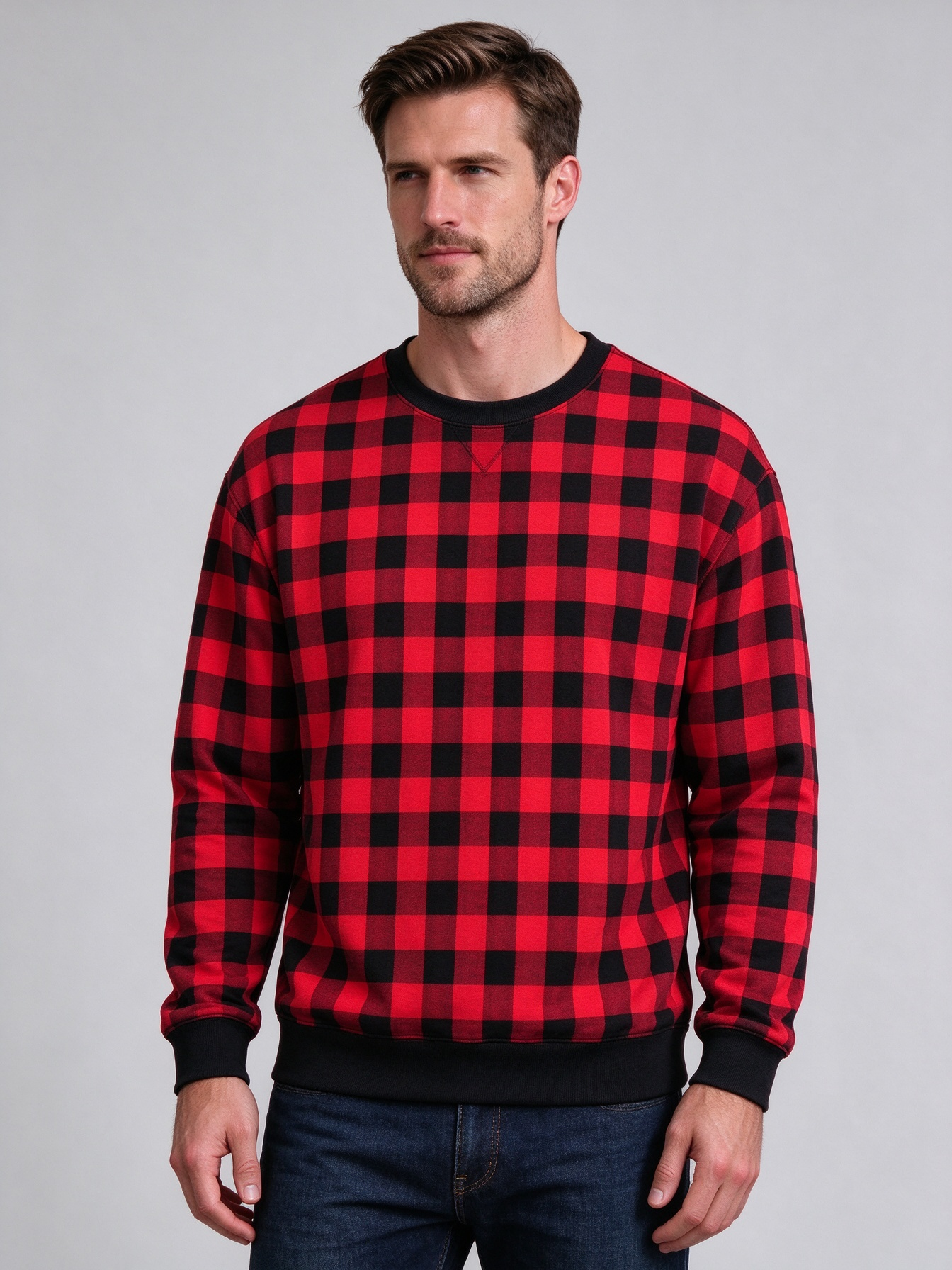 Men's Crew-Neck Sweatshirts, Stylish Casual Tops with Unique Prints - view 4