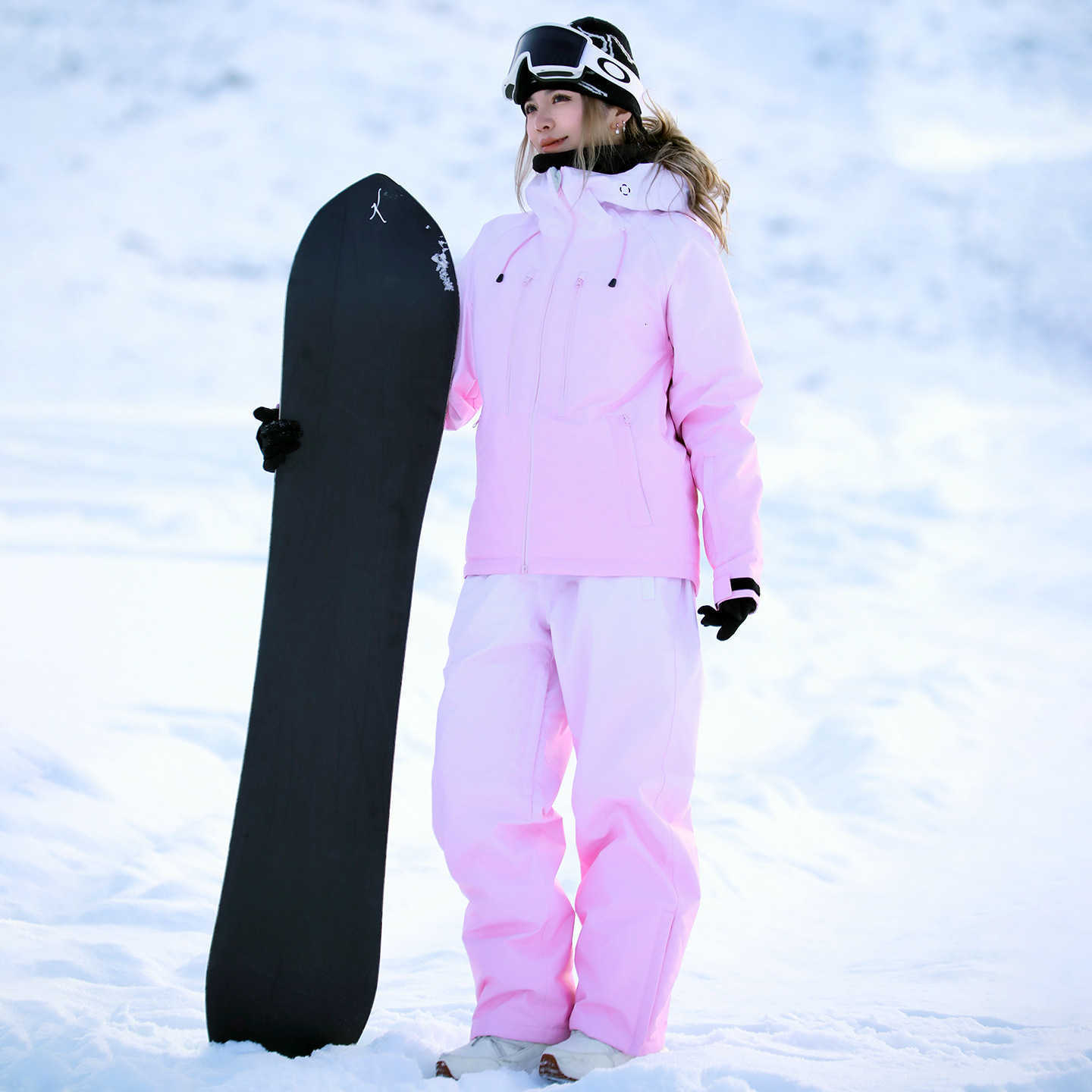 Waterproof Unisex Set Ski Suit Windproof Insulated Jacket Bib Pants for Snowboard Ski N260903 - view 3