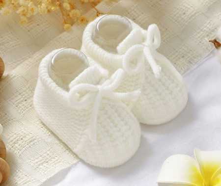 0-3M Infant Boys Girls First Walkers Soft Soled Non-Slip Baby Shoes Handmade Knitted Toddler Booties Footwear Children Prewalker S2609098TF6 - view 3