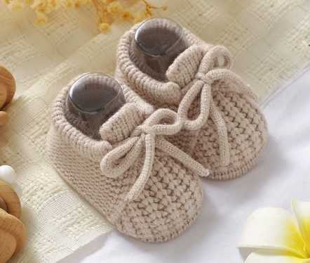 0-3M Infant Boys Girls First Walkers Soft Soled Non-Slip Baby Shoes Handmade Knitted Toddler Booties Footwear Children Prewalker S2609098TF6