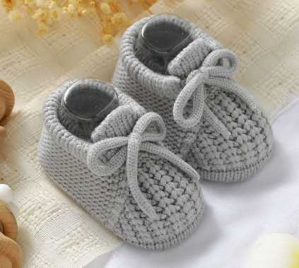 0-3M Infant Boys Girls First Walkers Soft Soled Non-Slip Baby Shoes Handmade Knitted Toddler Booties Footwear Children Prewalker S2609098TF6 - view 5