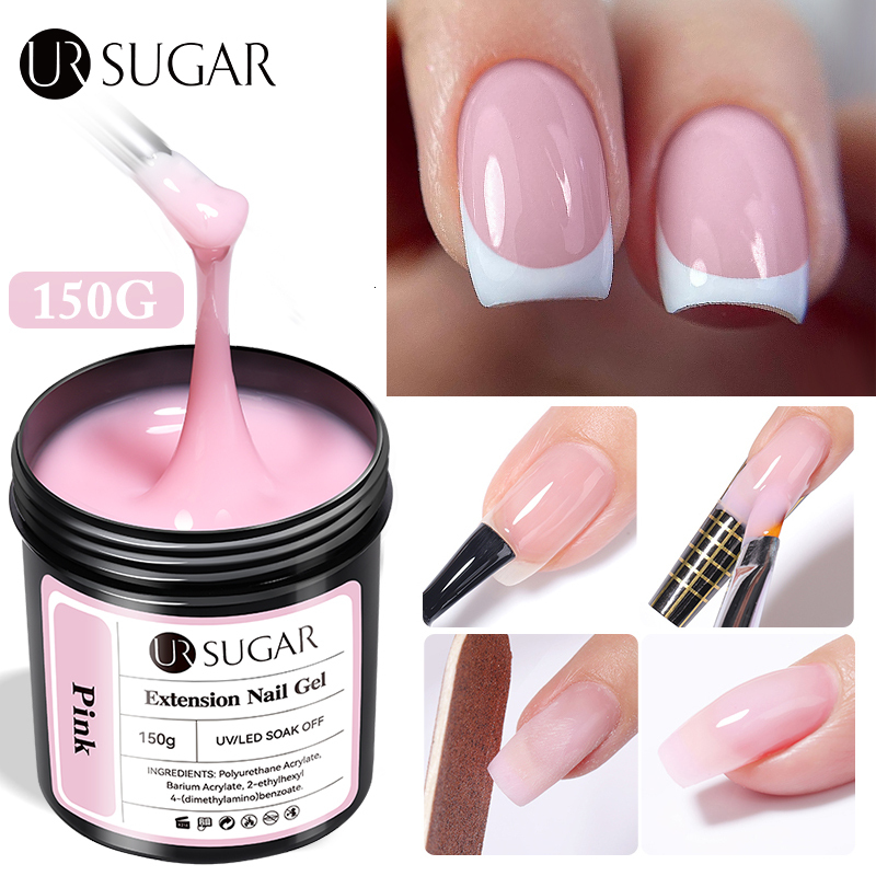 Luxury 2026 New UR SUGAR 150G Jelly Nude Pink Rose Red Quick Gel Polish Nail Extension UV LED Nail Gel Manicure Soak Off Fast Shipping X261022