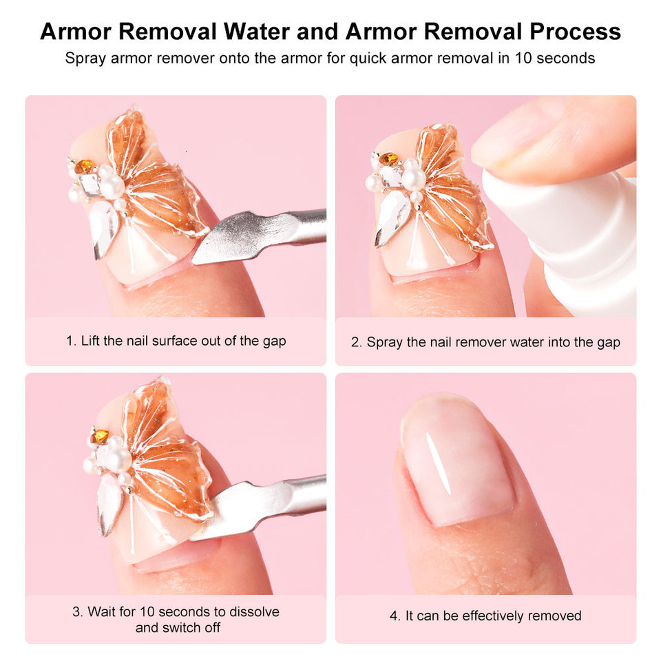 Luxury 2026 New LIMEGIRL 60Ml Liquid Easy Soften Remove Fake Nails Solid Adhesive Press-On Nail Gel Polish Remover Tool Fast Shipping X261022 - view 5