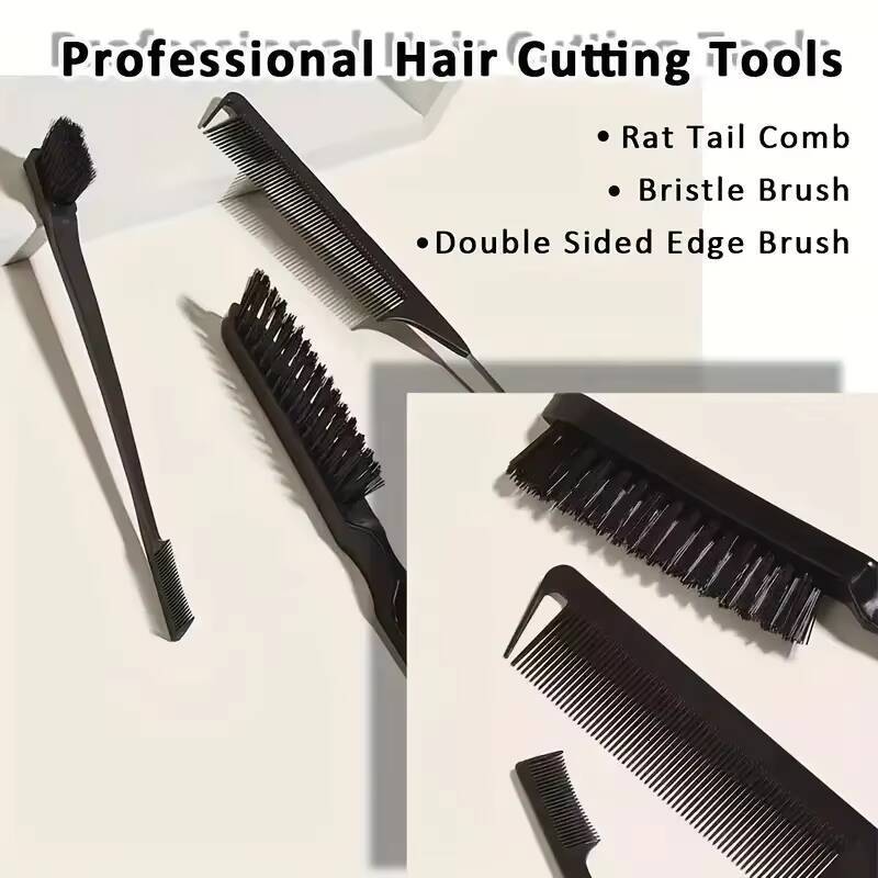 Luxury New Bristle Slick Back Hair Brush For Sleek Ponytail Bun Smoothing Hair Brushes Flyaways Edge Control - Backcombing Fast Shipping Y261023 - view 6
