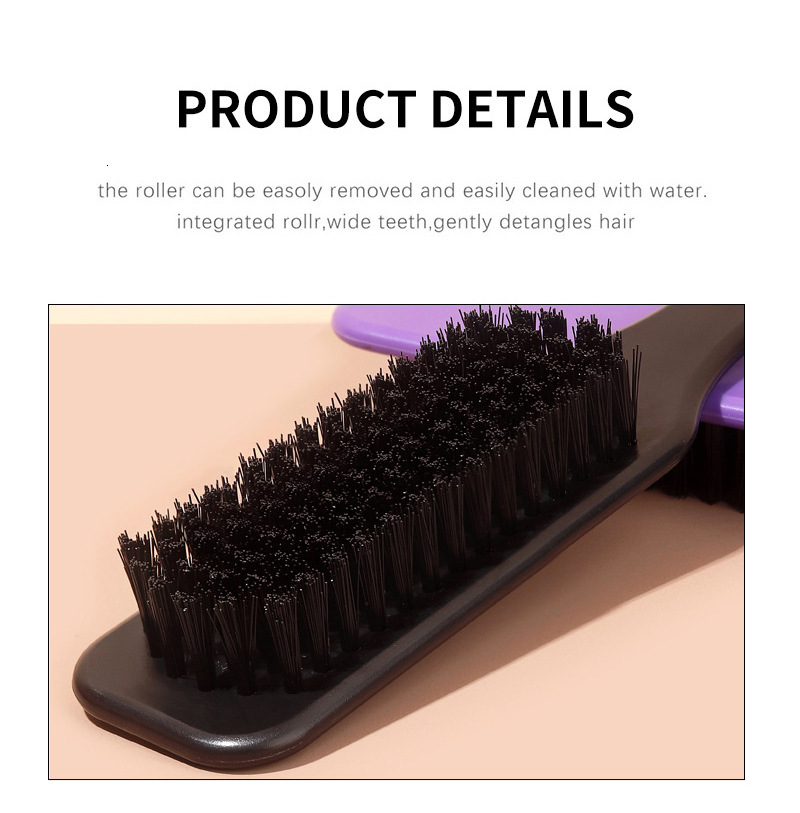 Luxury New Bristle Slick Back Hair Brush For Sleek Ponytail Bun Smoothing Hair Brushes Flyaways Edge Control - Backcombing Fast Shipping Y261023 - view 8