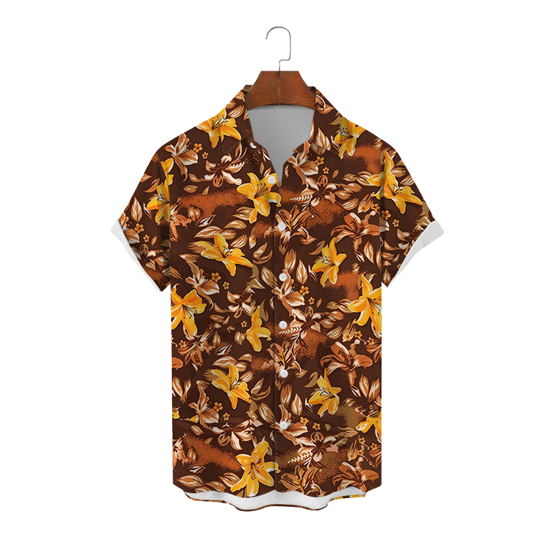 Men's Casual Shirts, Summer Short-Sleeve Shirts with Unique Prints - view 3