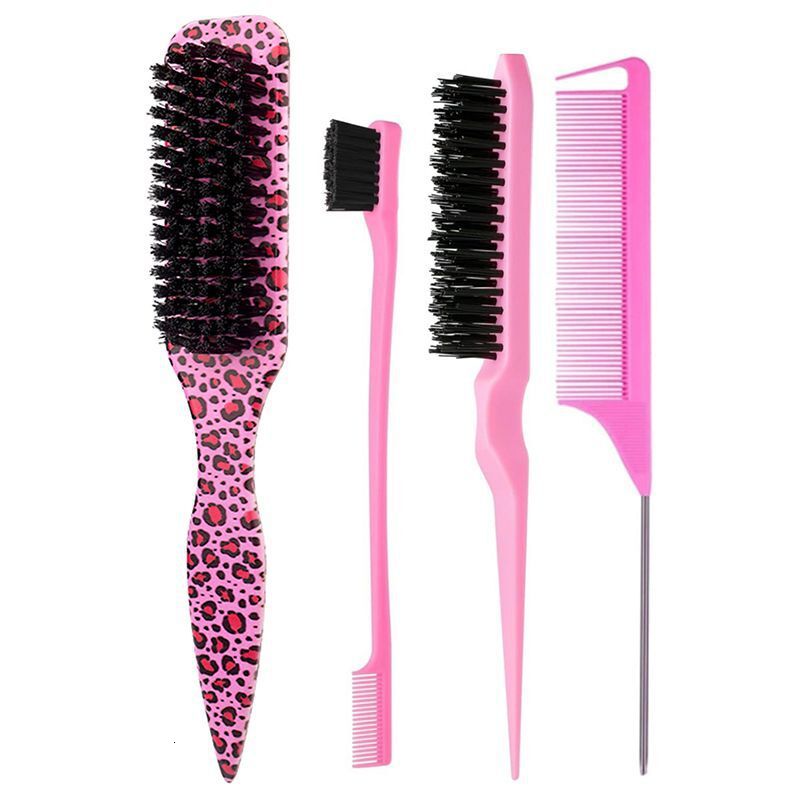 Luxury New Bristle Slick Back Hair Brush For Sleek Ponytail Bun Smoothing Hair Brushes Flyaways Edge Control - Backcombing Fast Shipping Y261023 - view 3