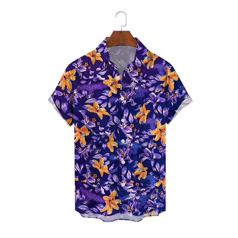 Men's Casual Shirts, Summer Short-Sleeve Shirts with Unique Prints - view 9