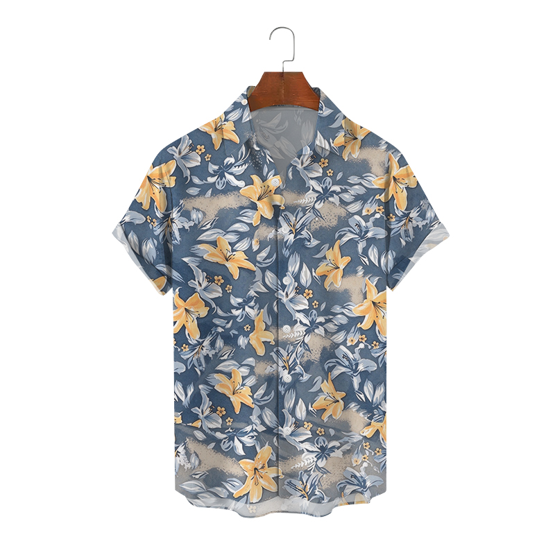 Men's Casual Shirts, Summer Short-Sleeve Shirts with Unique Prints - view 7