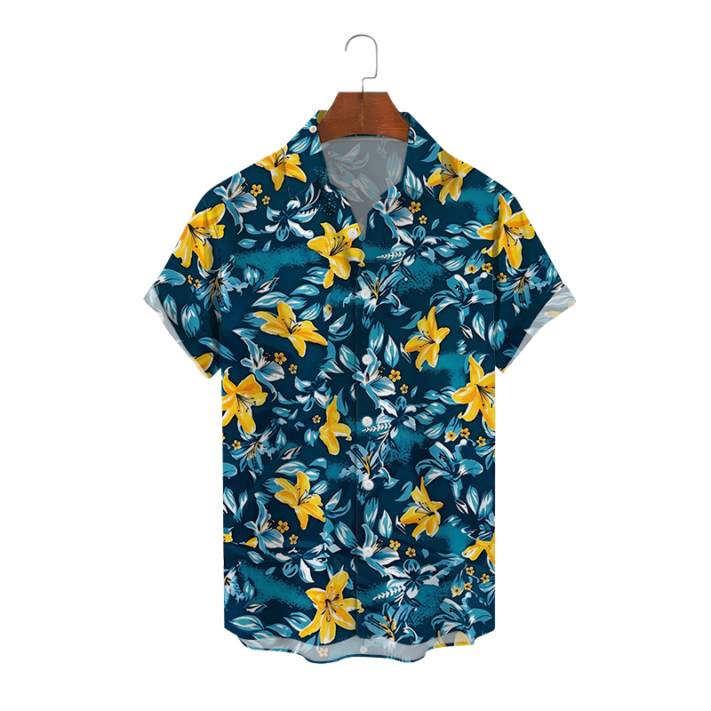 Men's Casual Shirts, Summer Short-Sleeve Shirts with Unique Prints - view 6