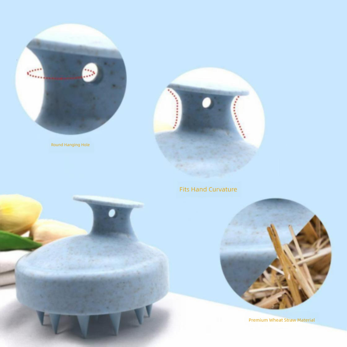 Luxury New Hair Wash Silicone Scalp Comb, Soft Body Hair Brushes Massage Brush, Beauty And Hairdressing Tool, Shower SPA Comb Free Shipping Y261024 - view 5