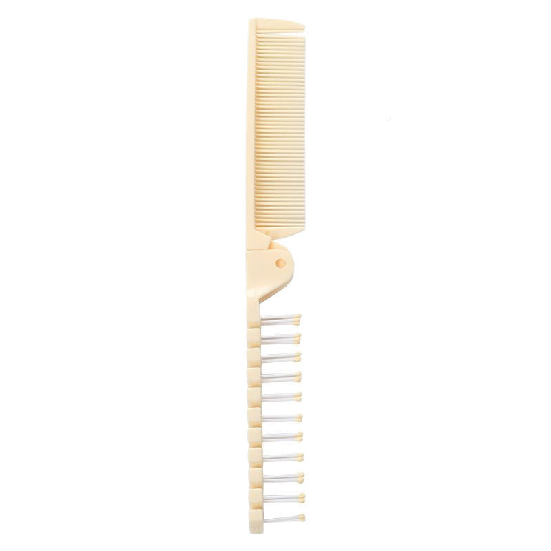 Luxury New Portable Travel Folding Brush Hair Brushes Anti-Static Massage Comb Professional Styling Tool Special For Real Hair Wigs Free Shipping Y261 - view 7