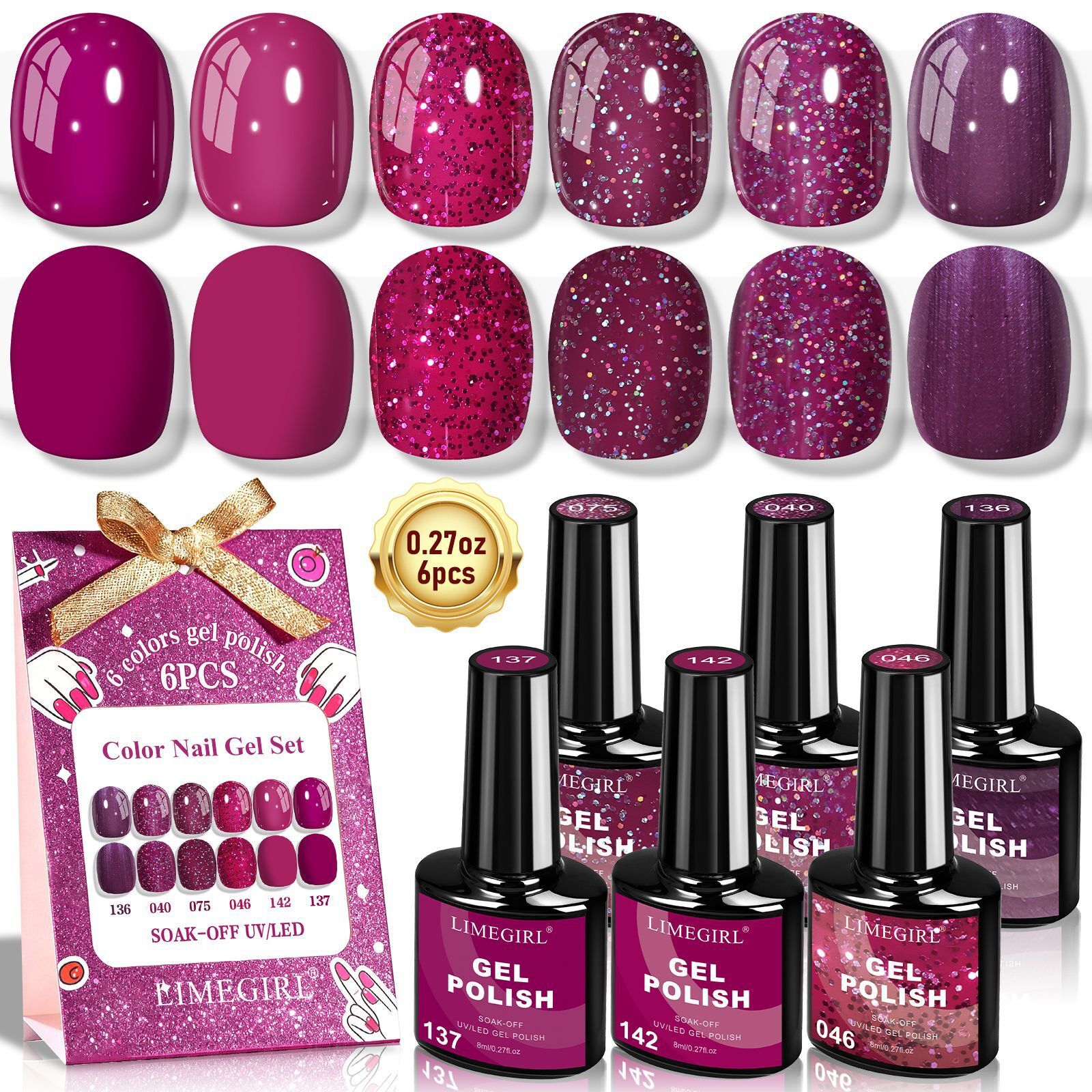 Luxury 2026 New Nail Polish Gel 6 Colors Set Popular Hard Women No Wash Matte Multifunctional Top Base Coat Nail Dryer Lamp Fast Shipping X261026 - view 7