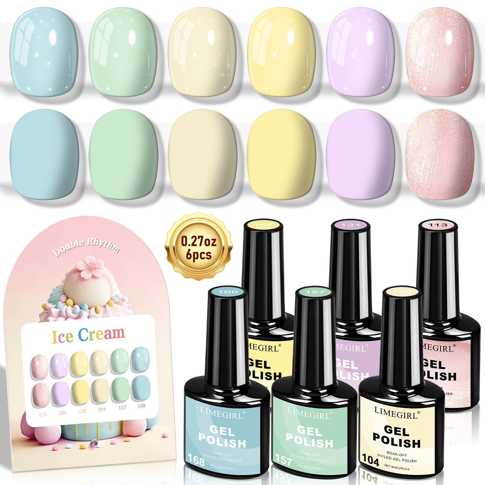 Luxury 2026 New Nail Polish Gel 6 Colors Set Popular Hard Women No Wash Matte Multifunctional Top Base Coat Nail Dryer Lamp Fast Shipping X261026 - view 6