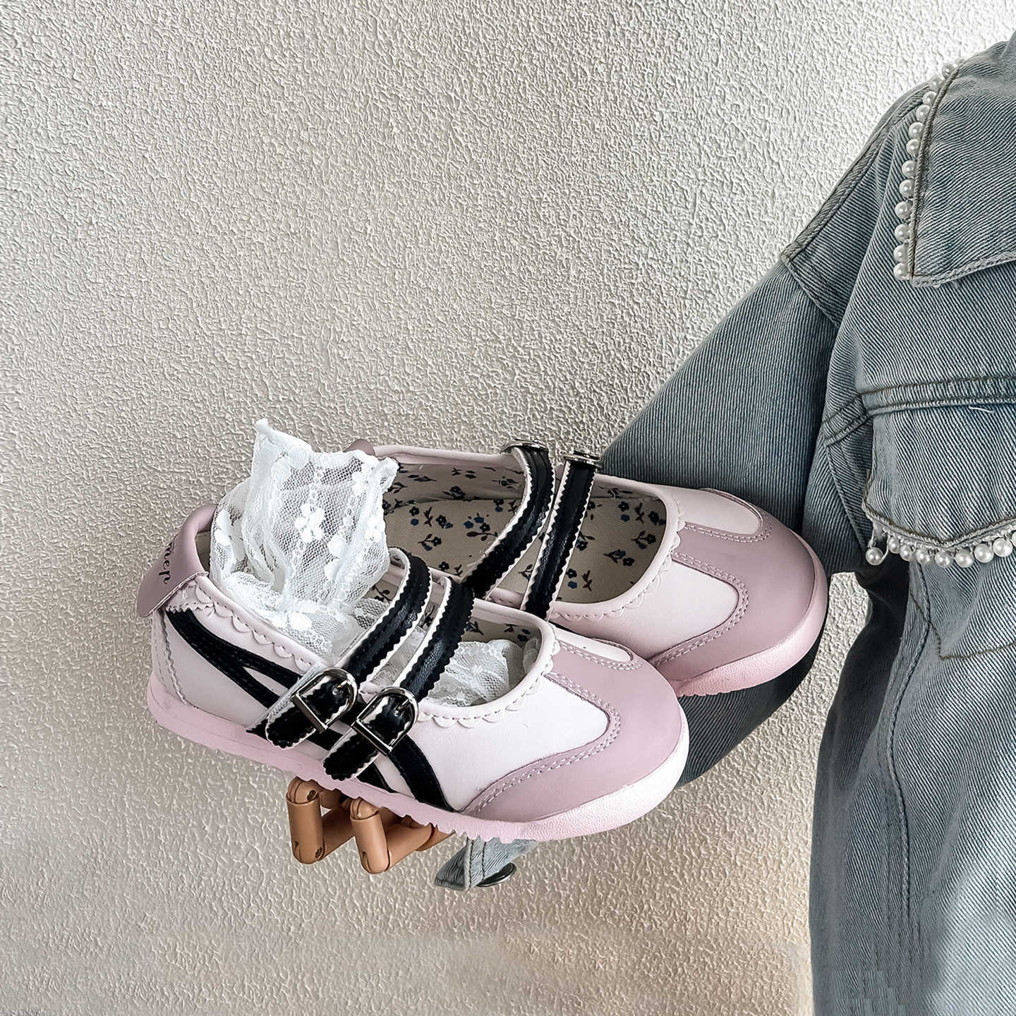 2026 Spring New Collection Girls' Leather Shoes with Soft Soles Baby Flats Children's Mary Janes Fashionable and Versatile for Little Girls  - view 9