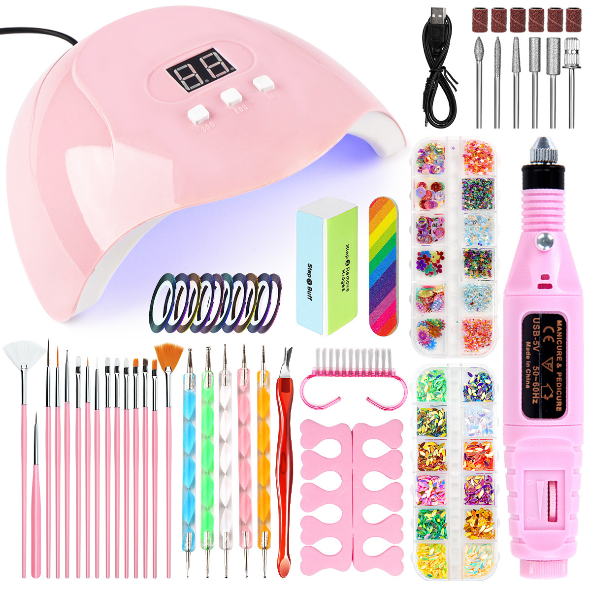 Luxury 2026 New Nail Art Kits Crystal Powder Liquid Gel Optional Polishing Painting Decoration Manicure Professional Fast Shipping X261024 - view 6