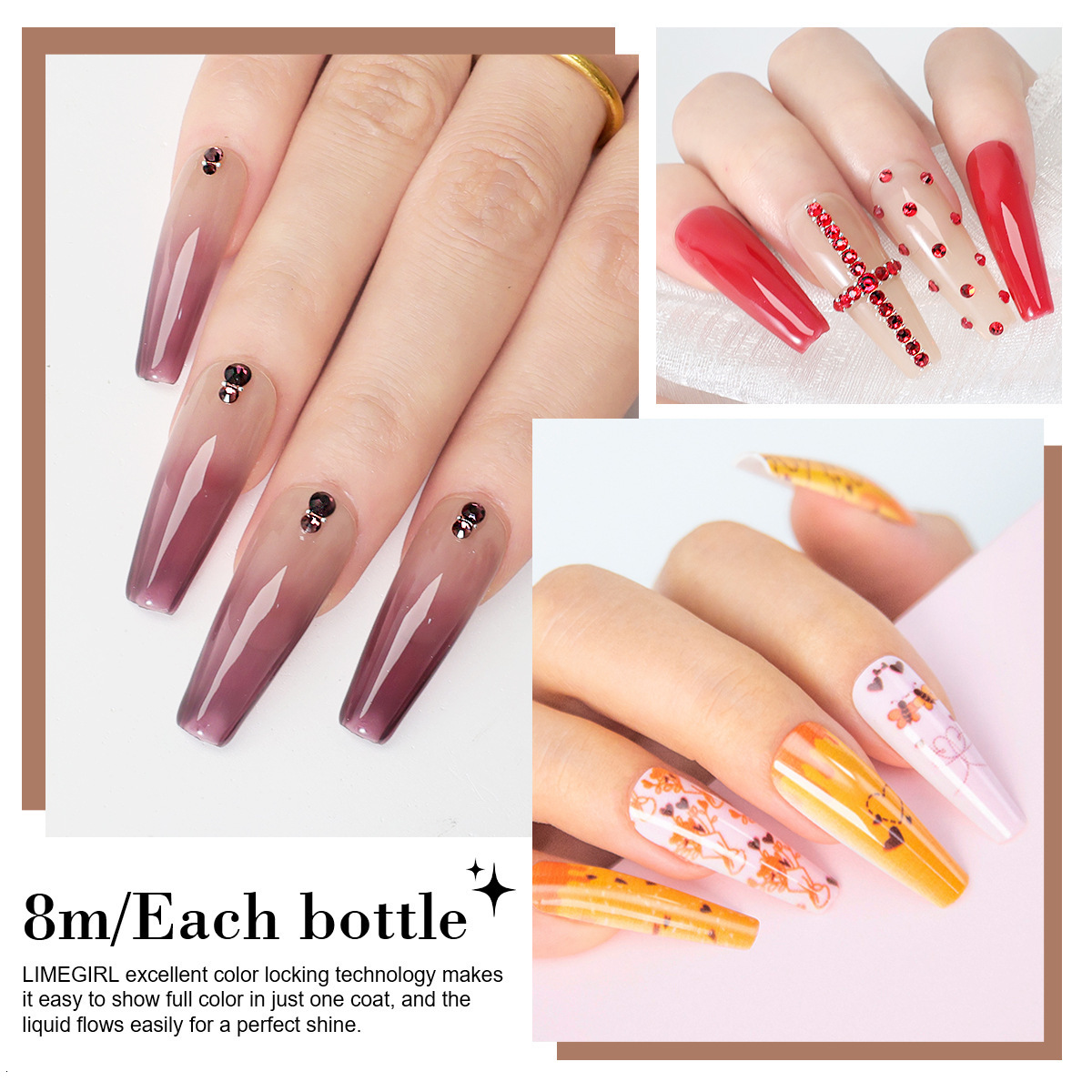 Luxury 2026 New 60 Colors Nail Gel Set Popular Hard Nail Polish Removable UV Gel No Wash Matte Top Base Coat Nail Dryer Lamp Fast Shipping X261026 - view 4