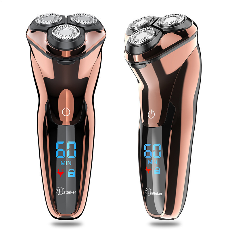 Powerful Cordless LCD Electric Shaver 3D Floating Wet Dry Beard Razor Rechargeable Shaving Machine For Men 240228 - view 6
