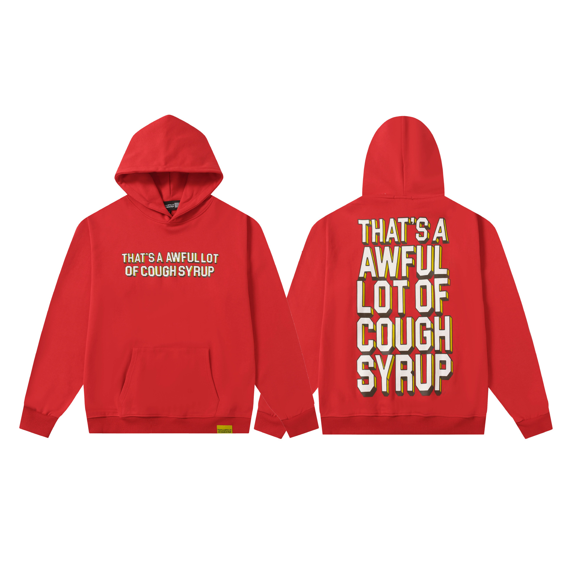 Men's Hoodies THAT'S A AWFUL LOT OF COUGH Printed Harajuku Hip Hop Pullover Tops Sweatshirt Gift - view 5