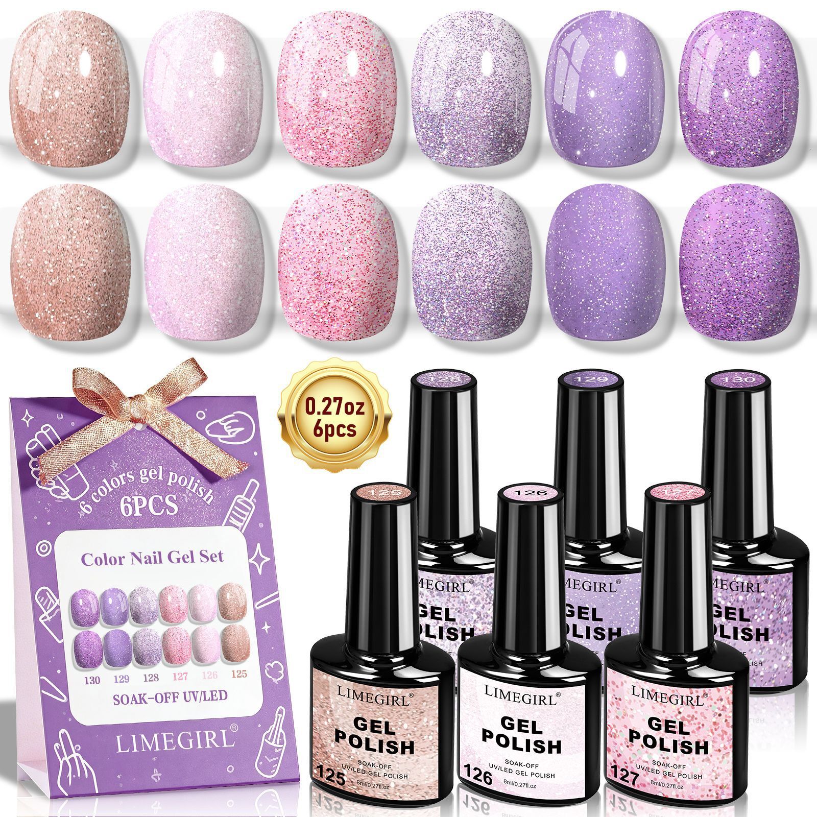 Luxury 2026 New Nail Polish Gel 6 Colors Set Popular Hard Women No Wash Matte Multifunctional Top Base Coat Nail Dryer Lamp Fast Shipping X261026 - view 8