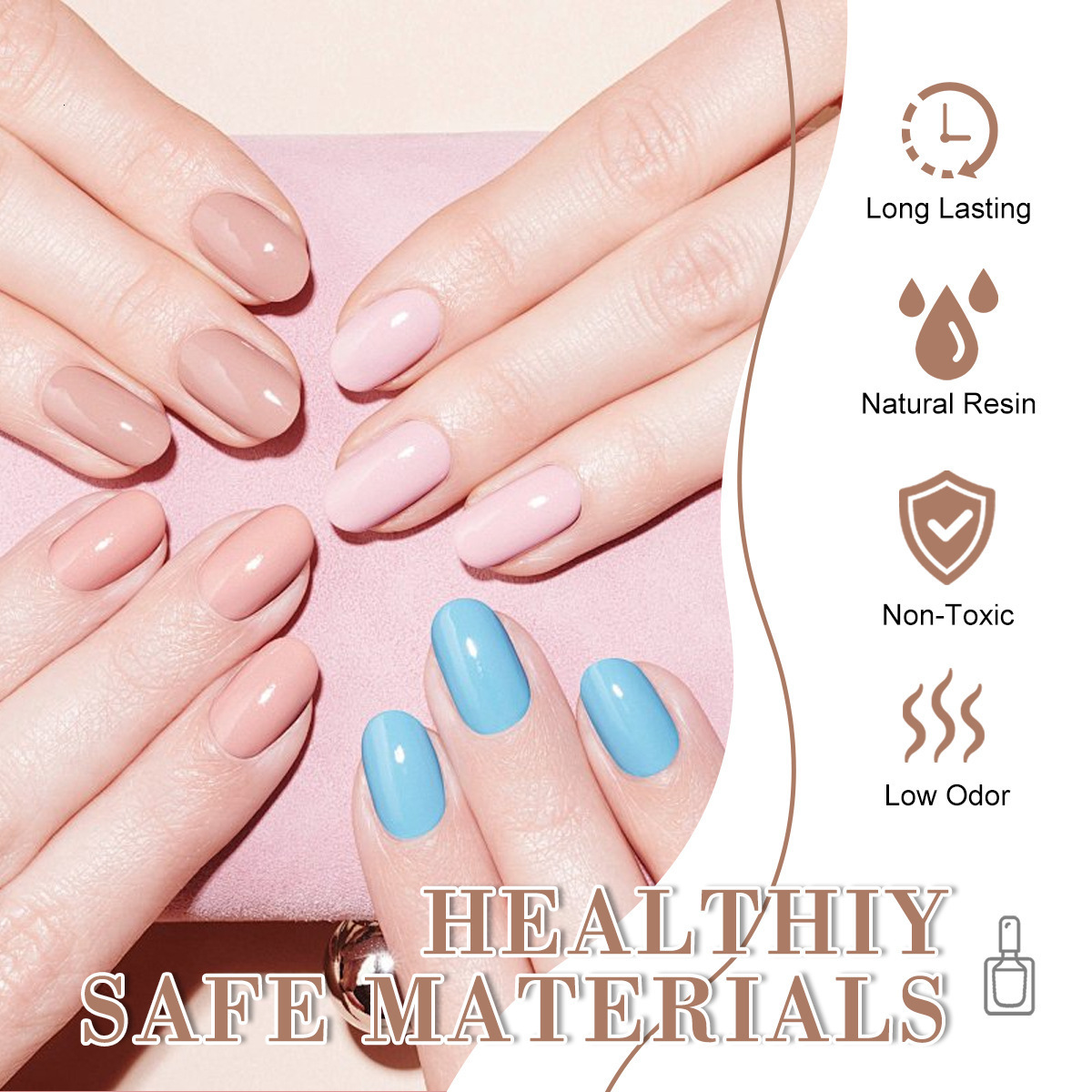 Luxury 2026 New 60 Colors Nail Gel Set Popular Hard Nail Polish Removable UV Gel No Wash Matte Top Base Coat Nail Dryer Lamp Fast Shipping X261026 - view 3